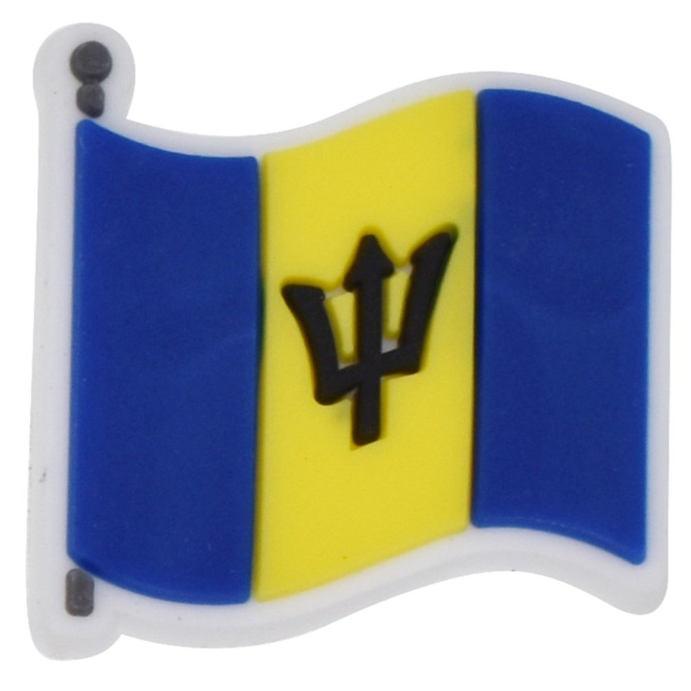 Barbados Flag Crocs Charm